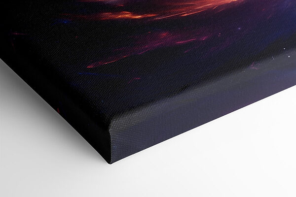 Colorful swirl of light in space