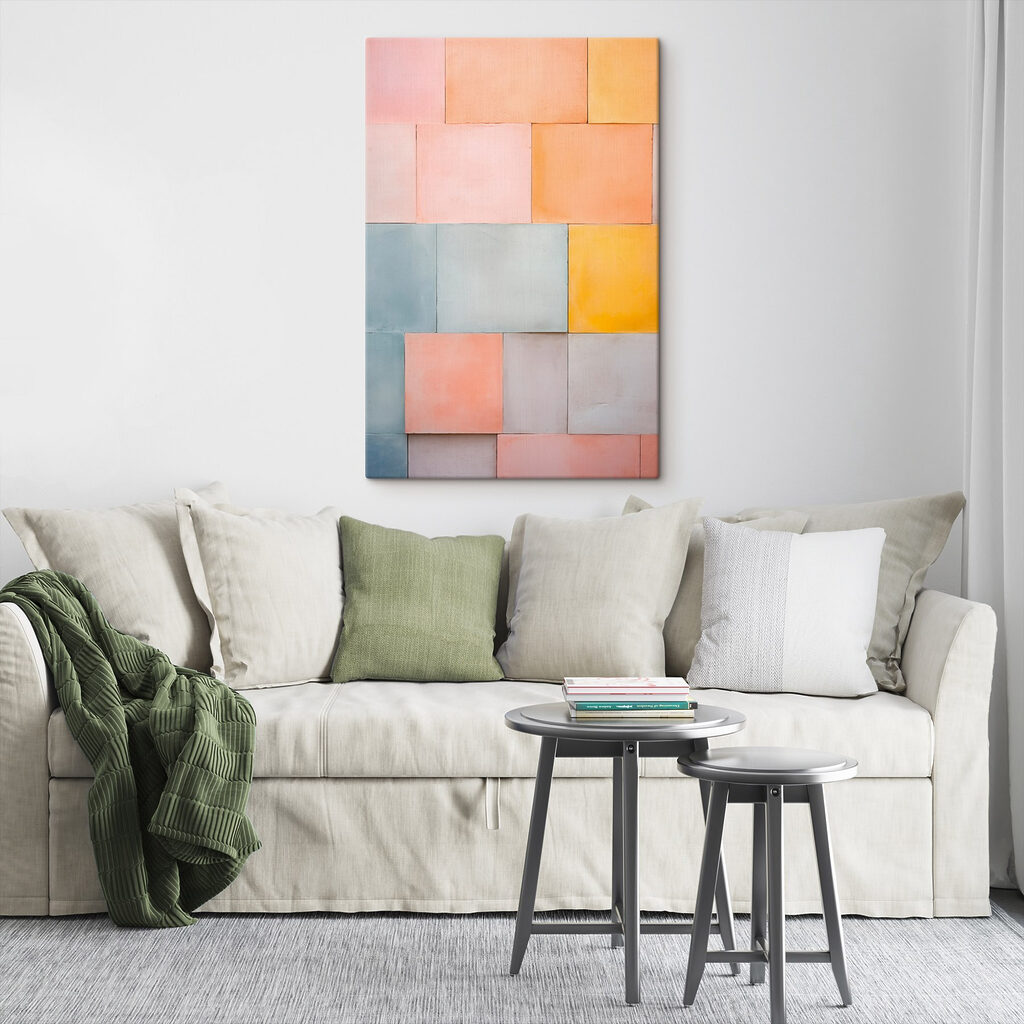 Wall of colorful tiles Wall of colorful tiles