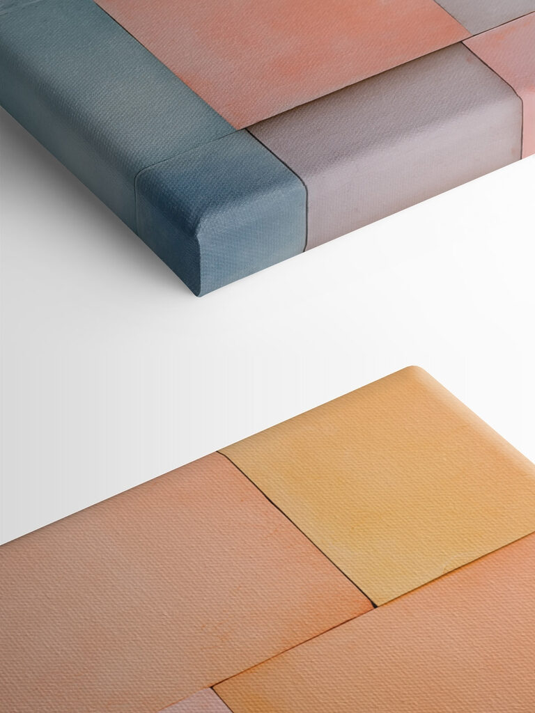 Wall of colorful tiles Wall of colorful tiles