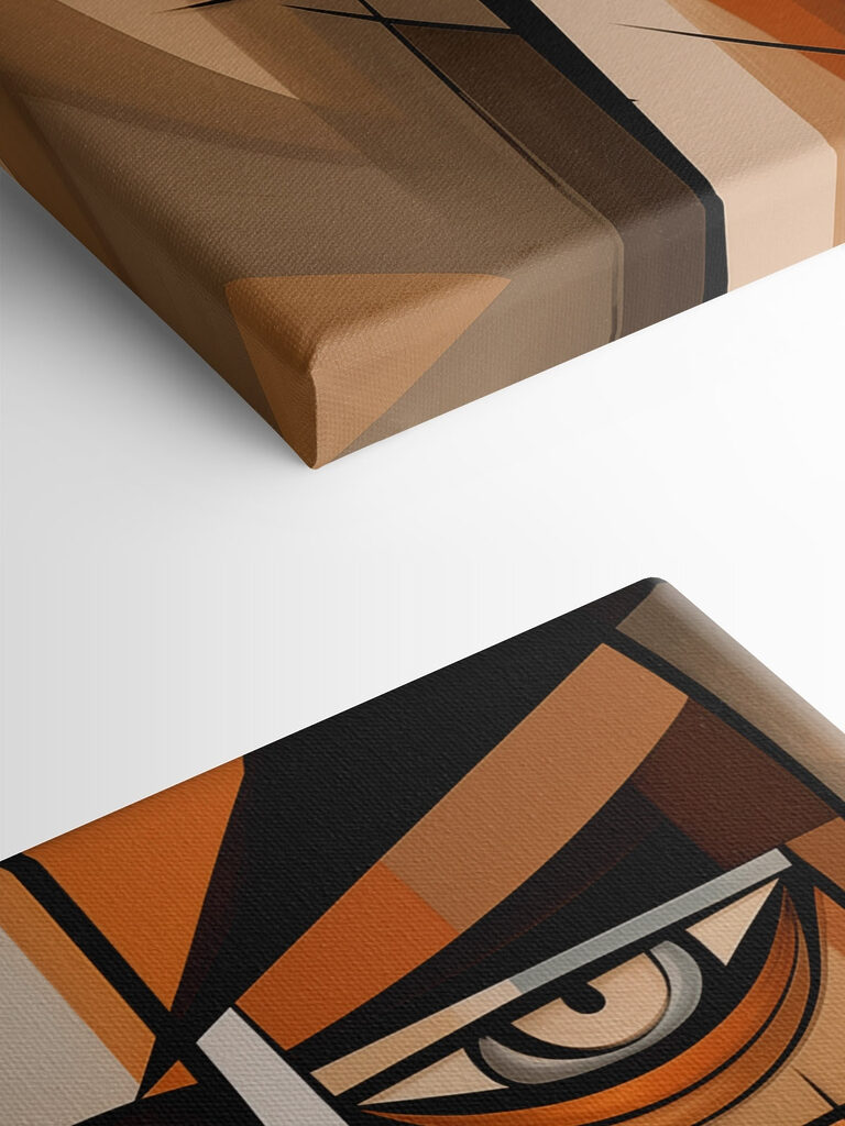 Painting of a woman's face Painting of a woman's face