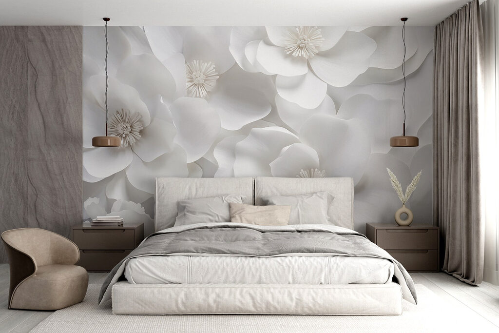 Group of white flowers Group of white flowers