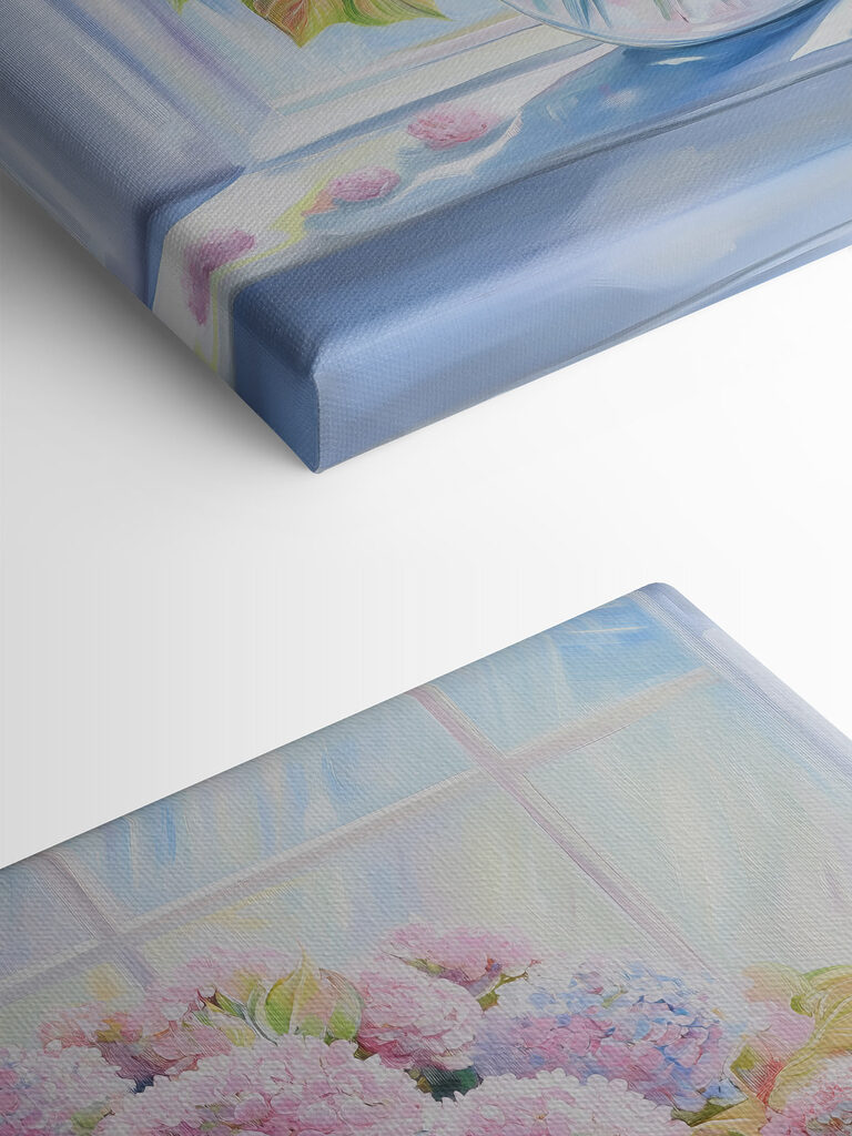 Painting of a vase of flowers