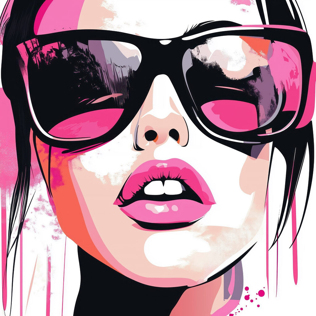 Woman wearing sunglasses