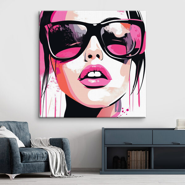 Жінка в сонцезахисних окулярах Картина Жінка в сонцезахисних окулярах