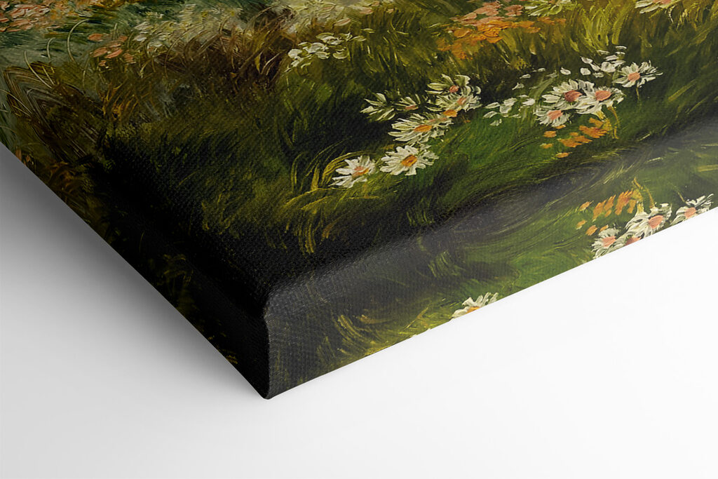 Painting of a field of flowers