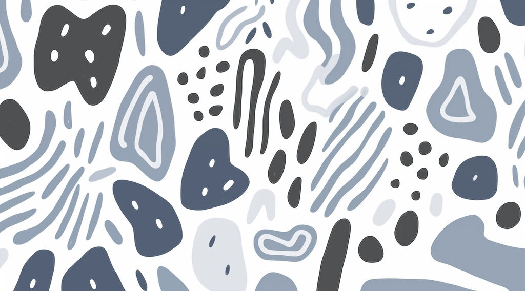 Pattern of different shapes and colors
