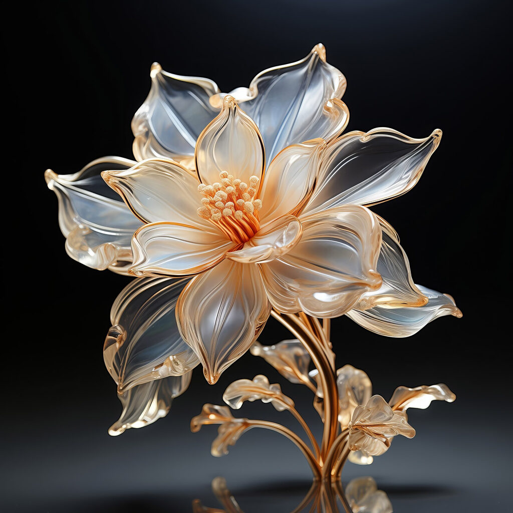Delicate flower in elegant design