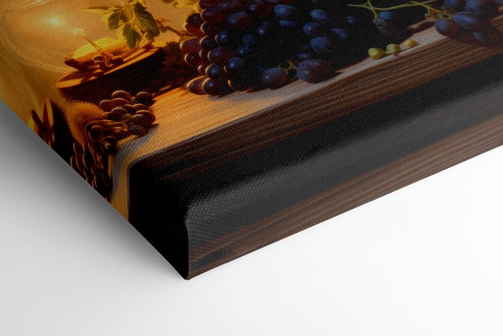 Still life with fruits and a candle