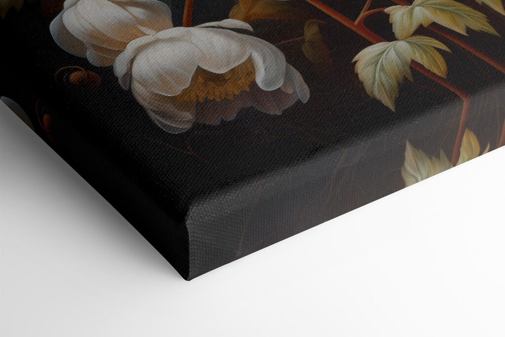 Painting of white flowers Painting of white flowers