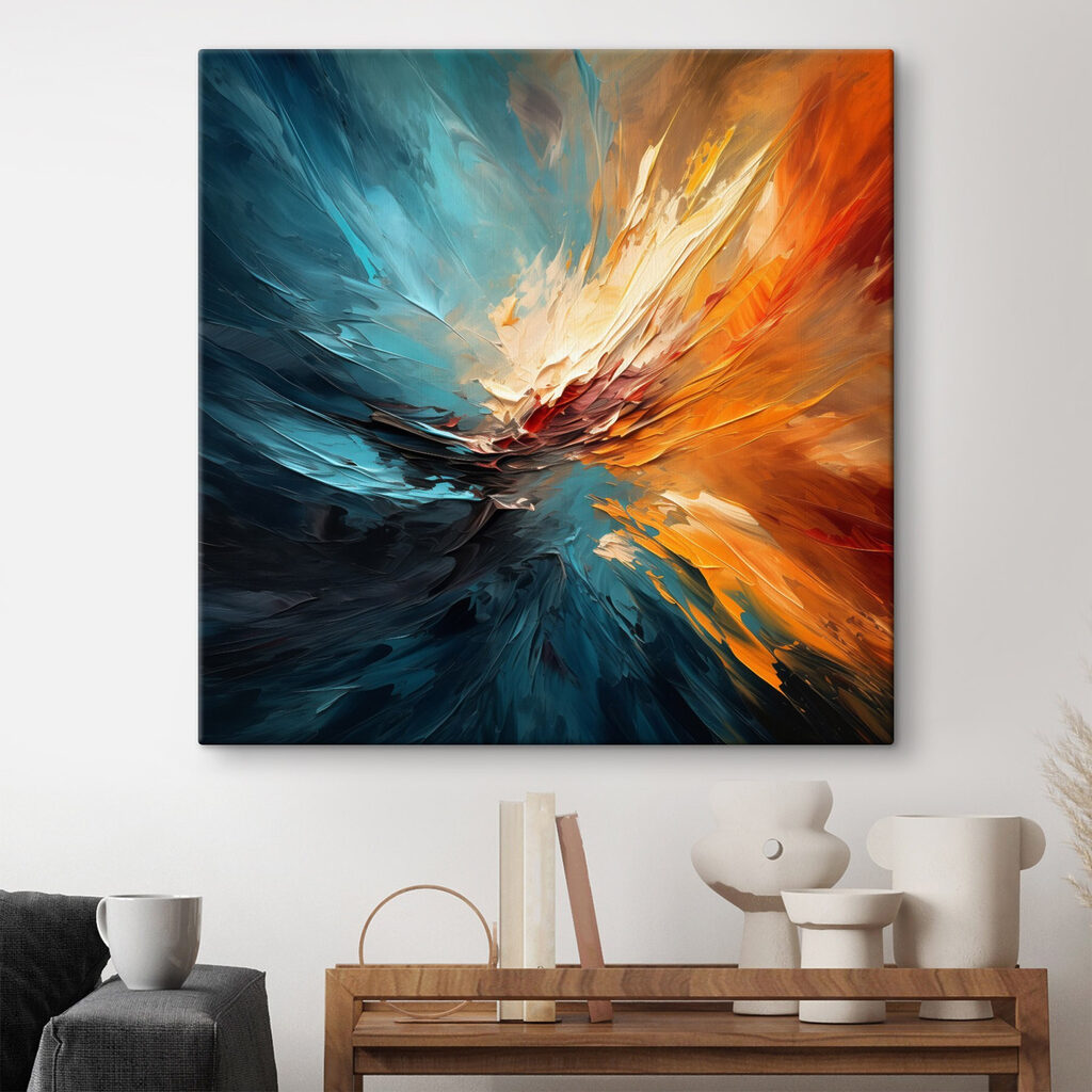 Colorful painting of a swirl Colorful painting of a swirl