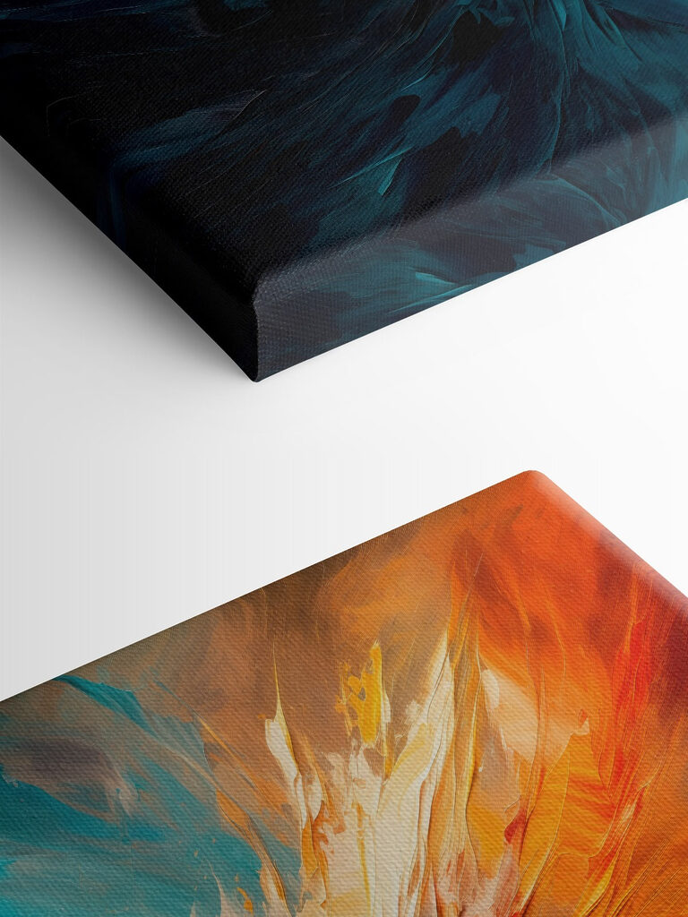 Colorful painting of a swirl Colorful painting of a swirl