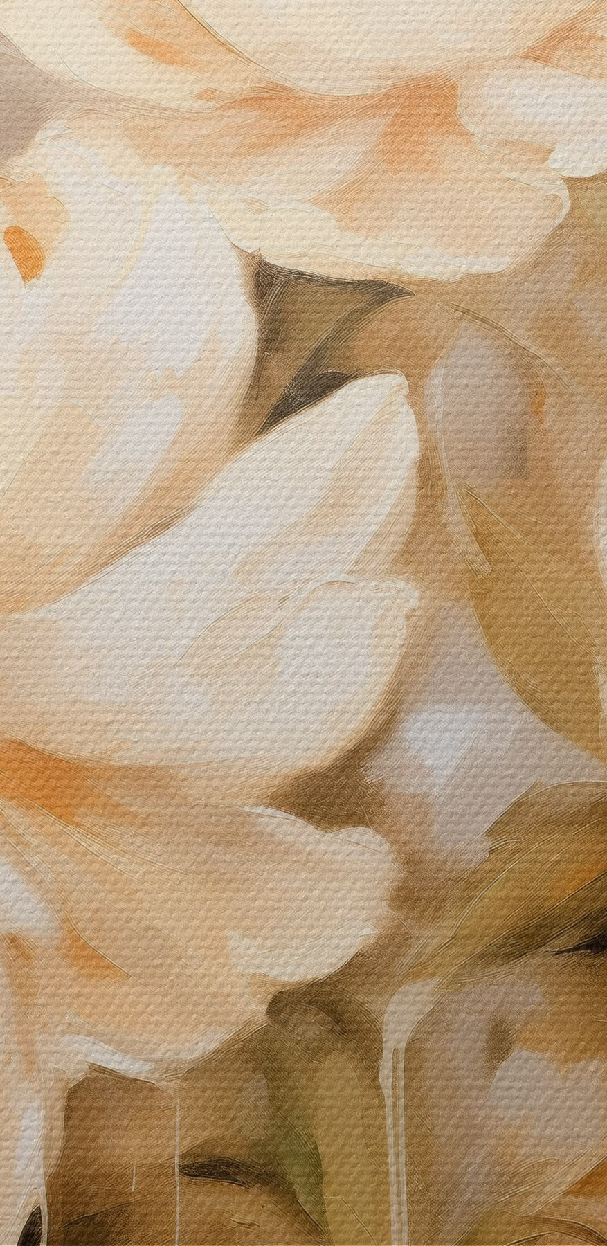 Painting of flowers on a wall Painting of flowers on a wall