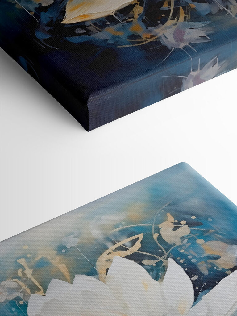 Painting of a white flower Painting of a white flower