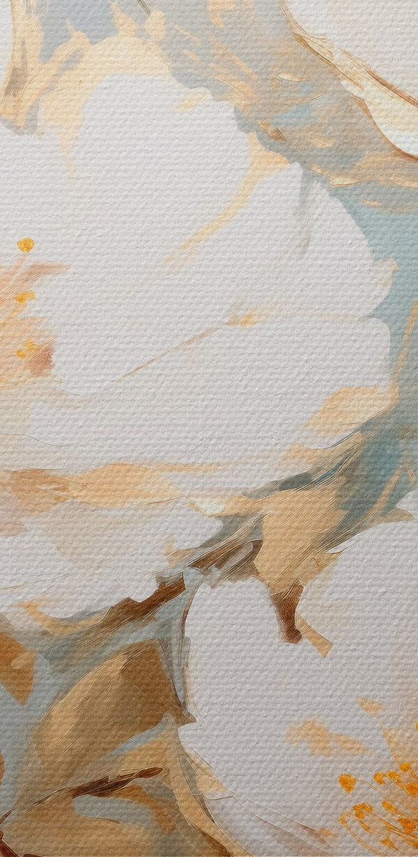 Painting of white flowers Painting of white flowers
