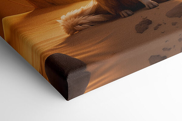 Fox sitting in a desert Fox sitting in a desert