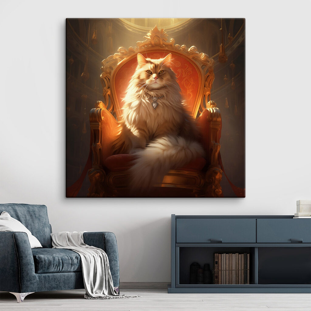 Кіт сидить на стільці s44250pig105 1024x1024 - Кіт сидить на стільці - tegory