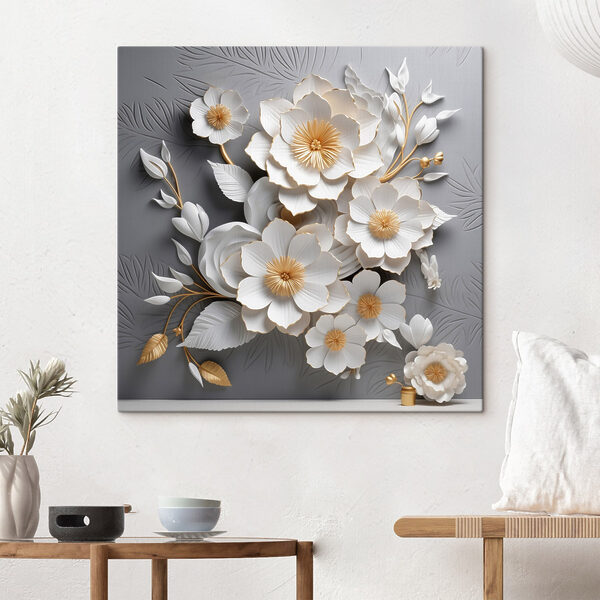 Delicate blooms on textured background Delicate blooms on textured background