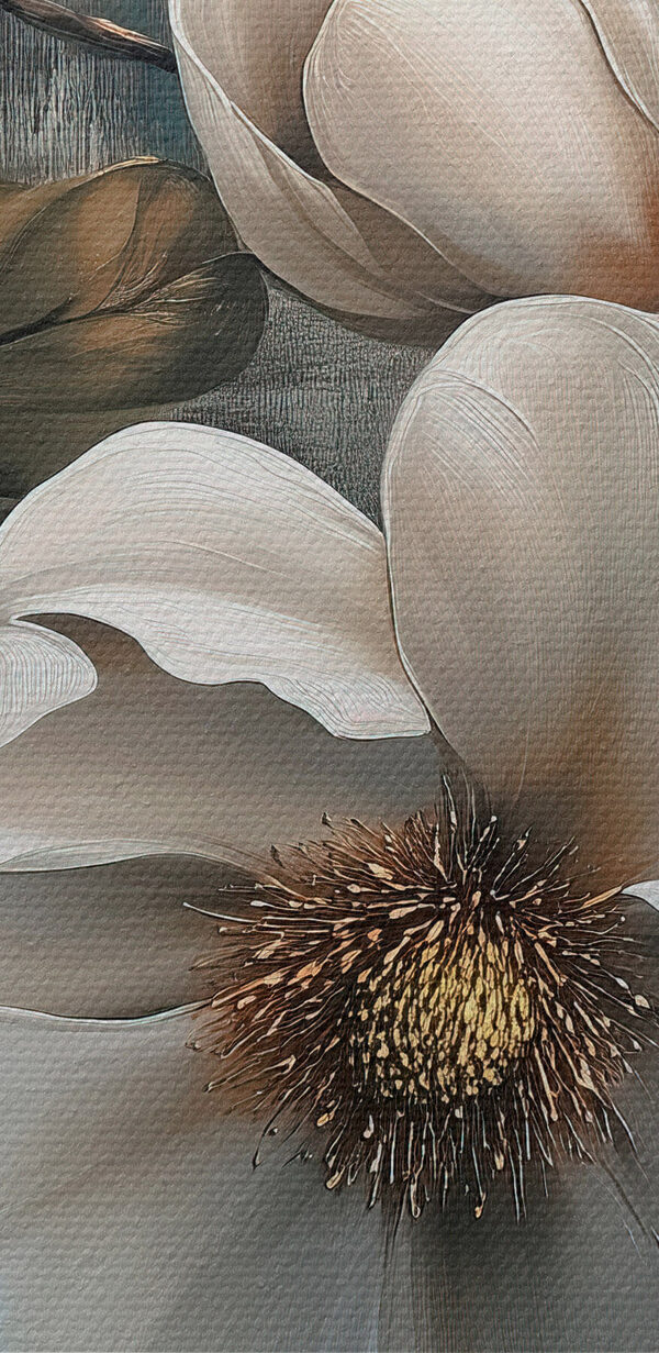 Painting of white flowers Painting of white flowers
