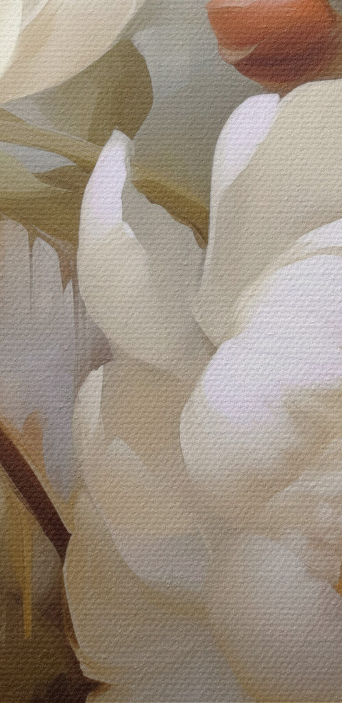 Painting of white flowers