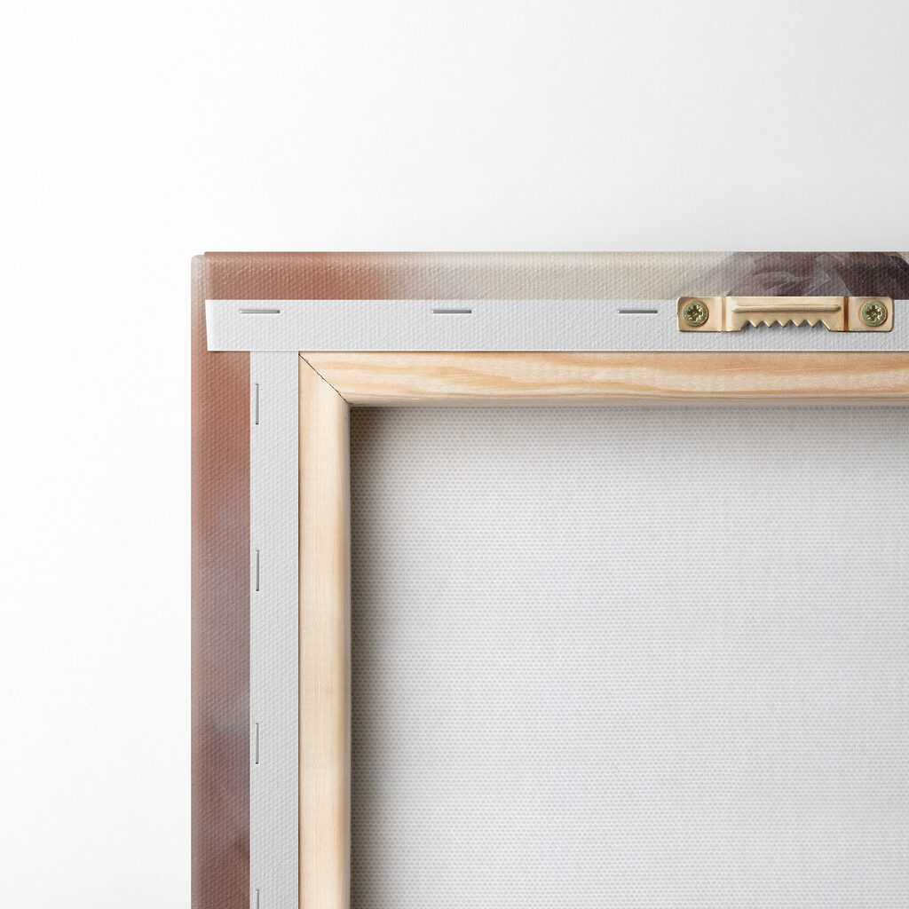 Painting of a man holding a baby