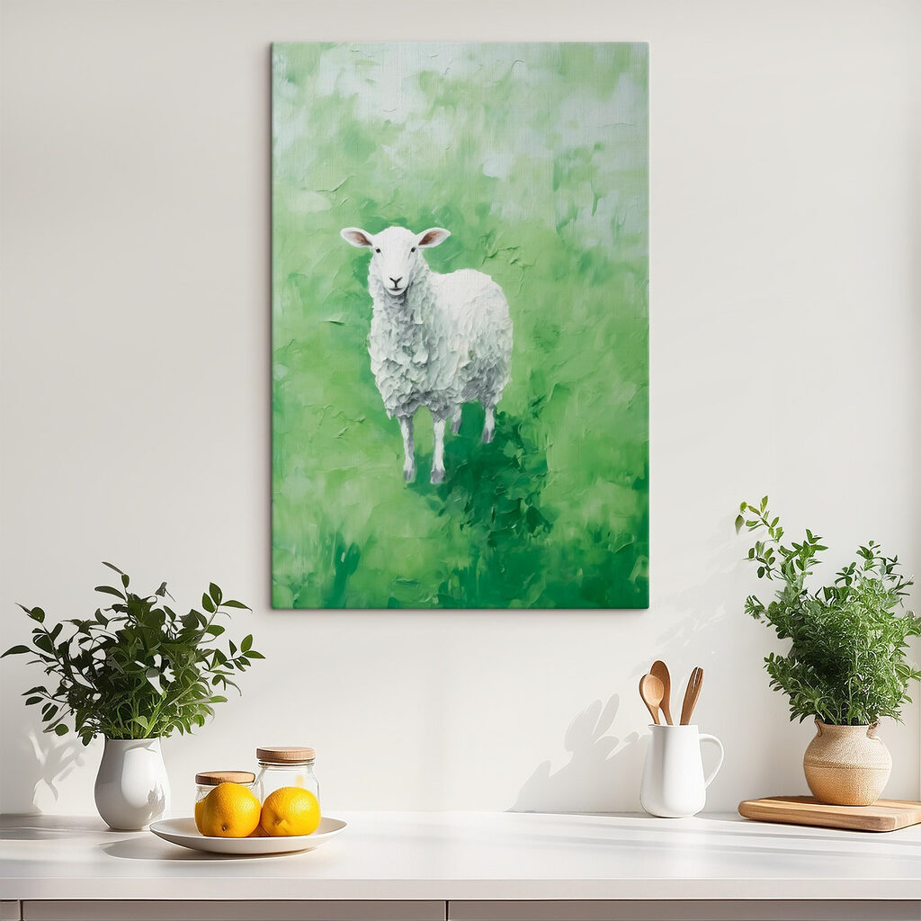 Painting of a sheep