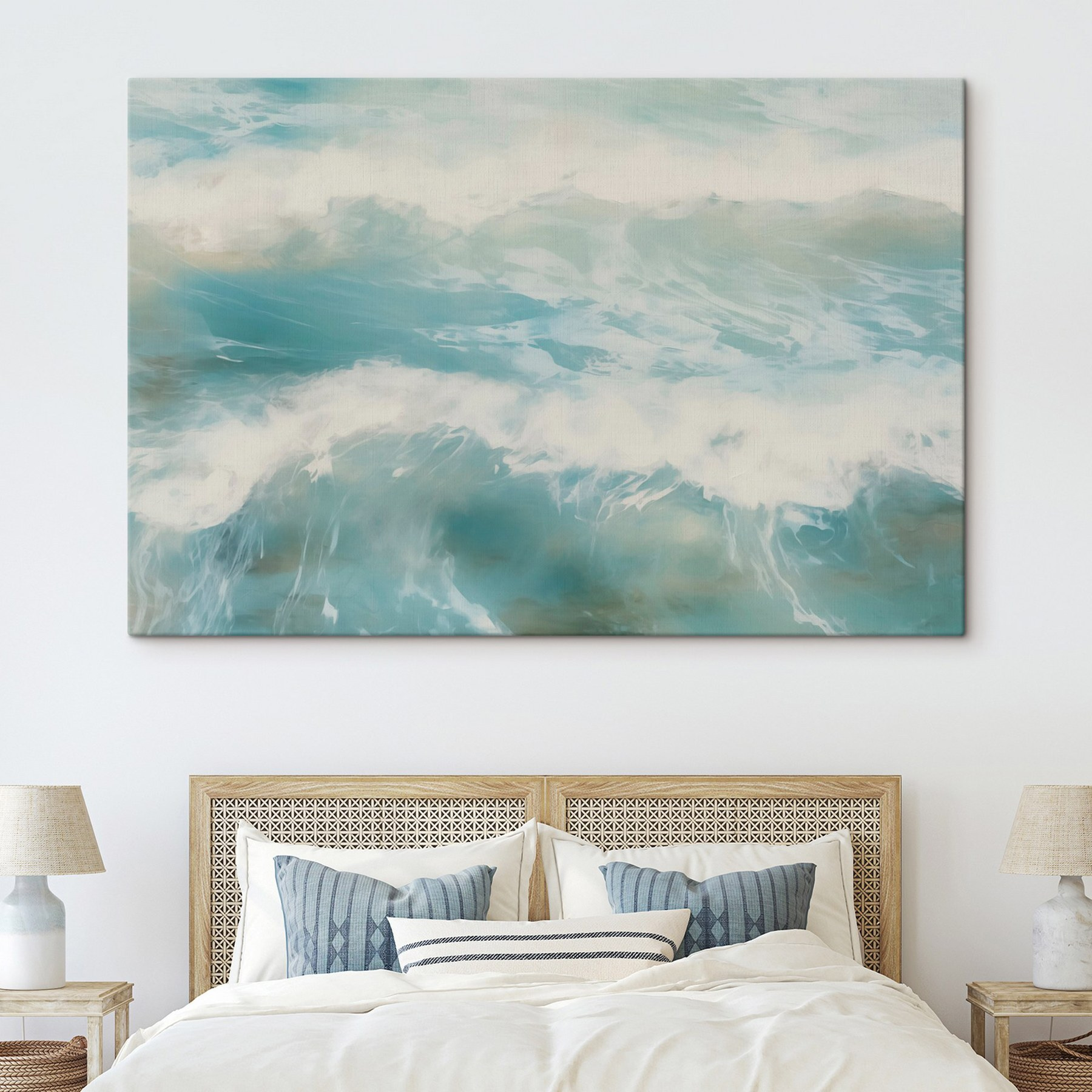 Gentle waves dance on tranquil waters Gentle waves dance on tranquil waters