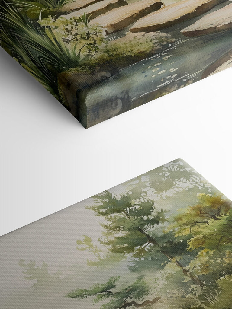 Water with a pond and a path leading to it Water with a pond and a path leading to it