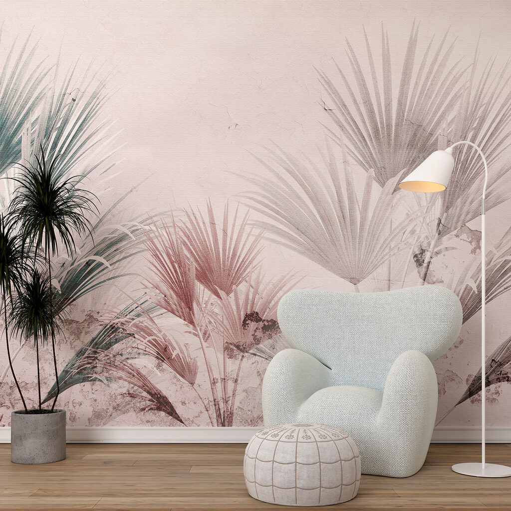 Elegant palm leaves on a soft background Elegant palm leaves on a soft background