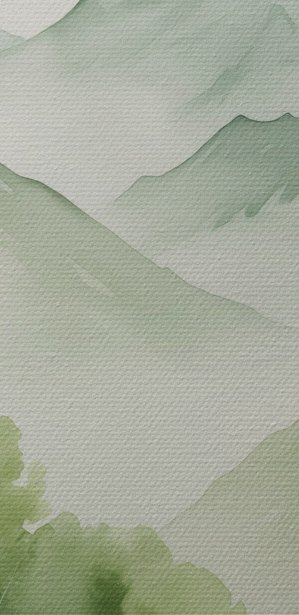 Painting of a mountain range Painting of a mountain range