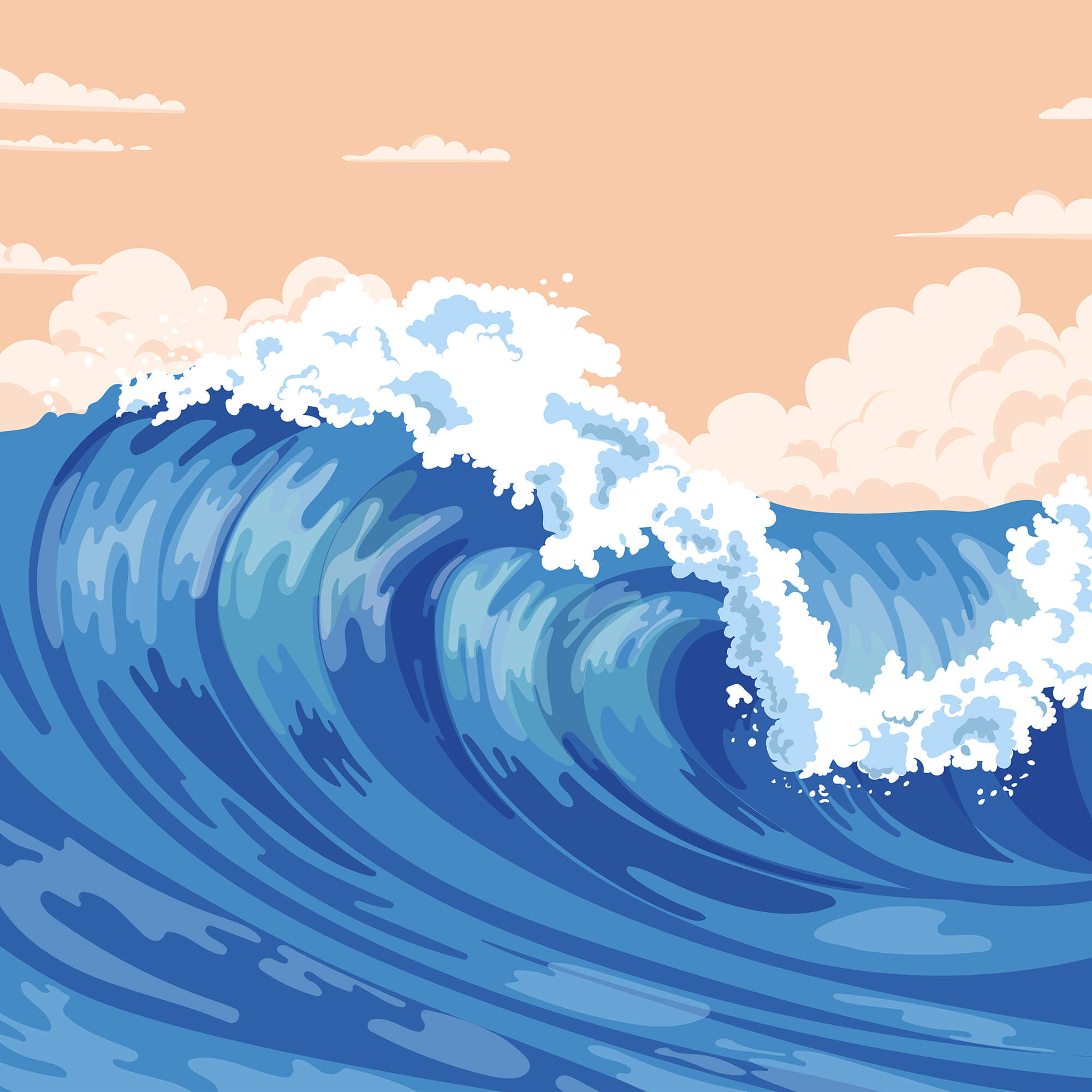 t00043p - Велика хвиля з пінистими хвилями - tegory