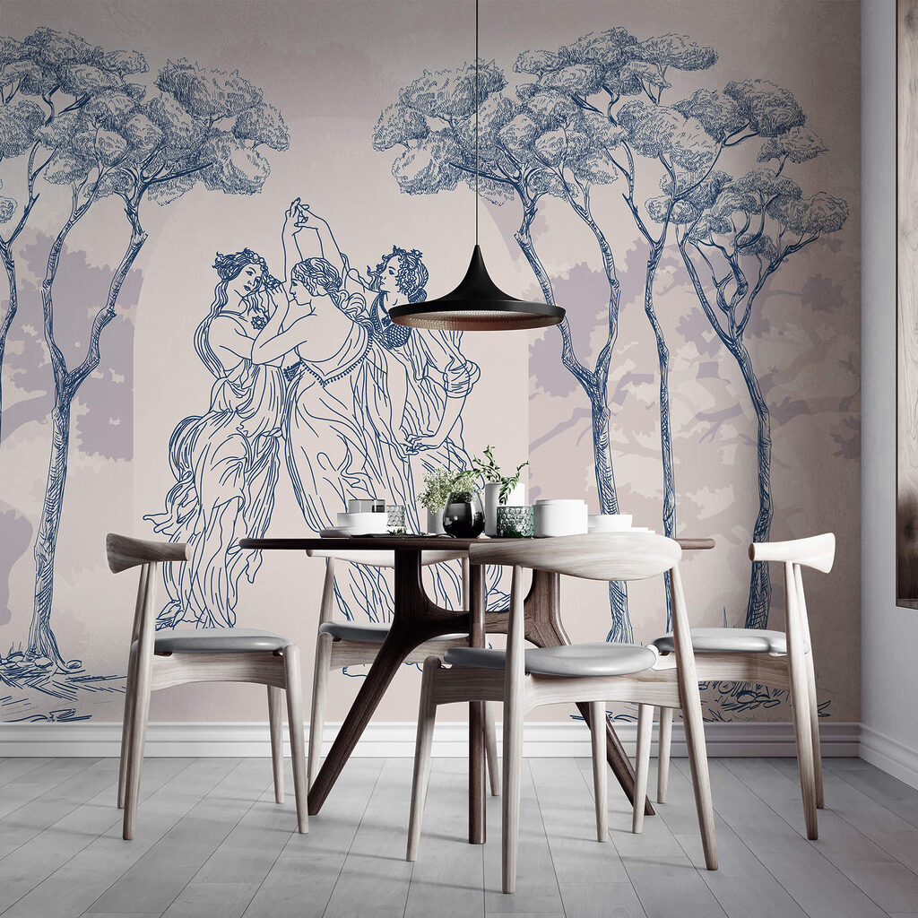 Група людей танцює під деревами