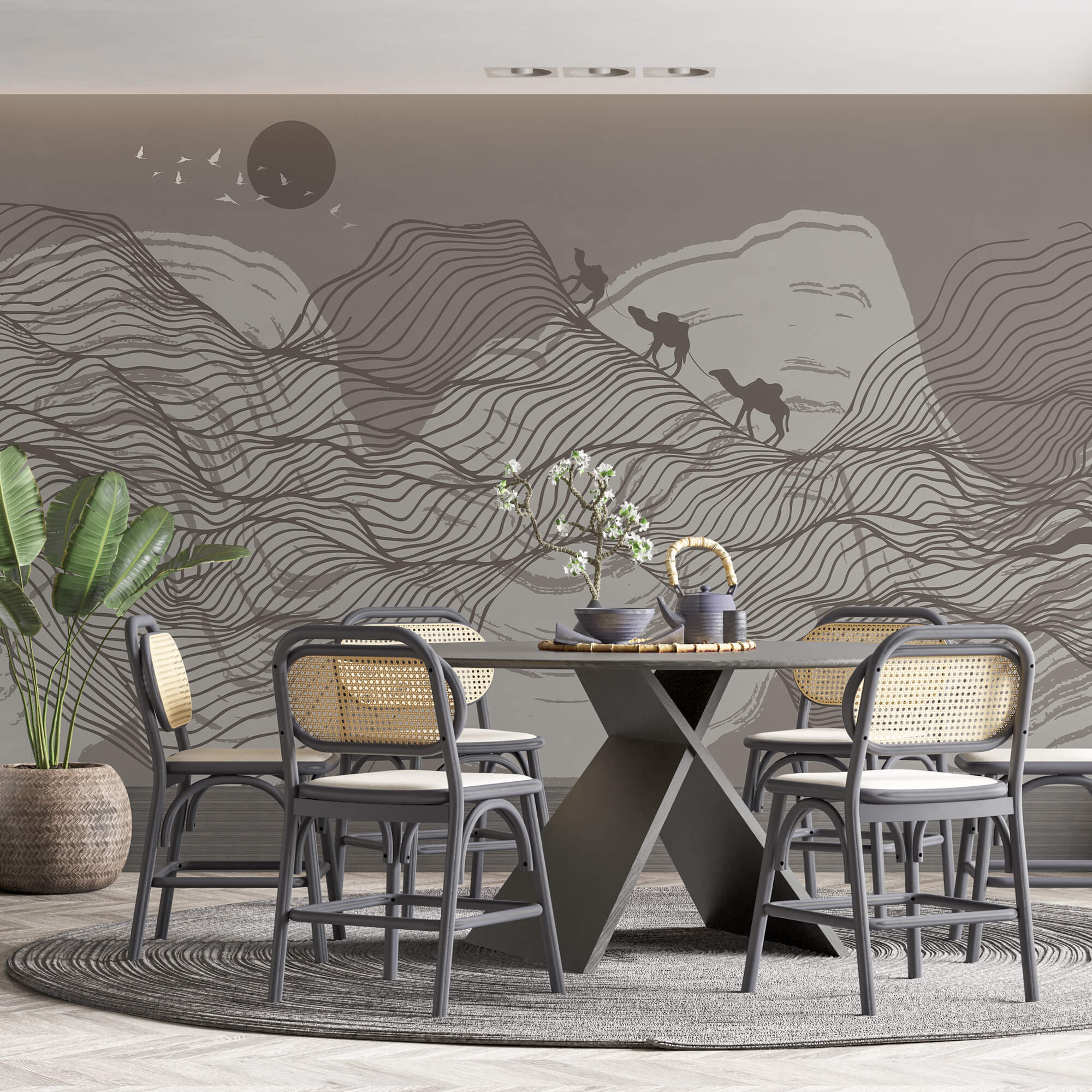 Малюнок пустельного пейзажу