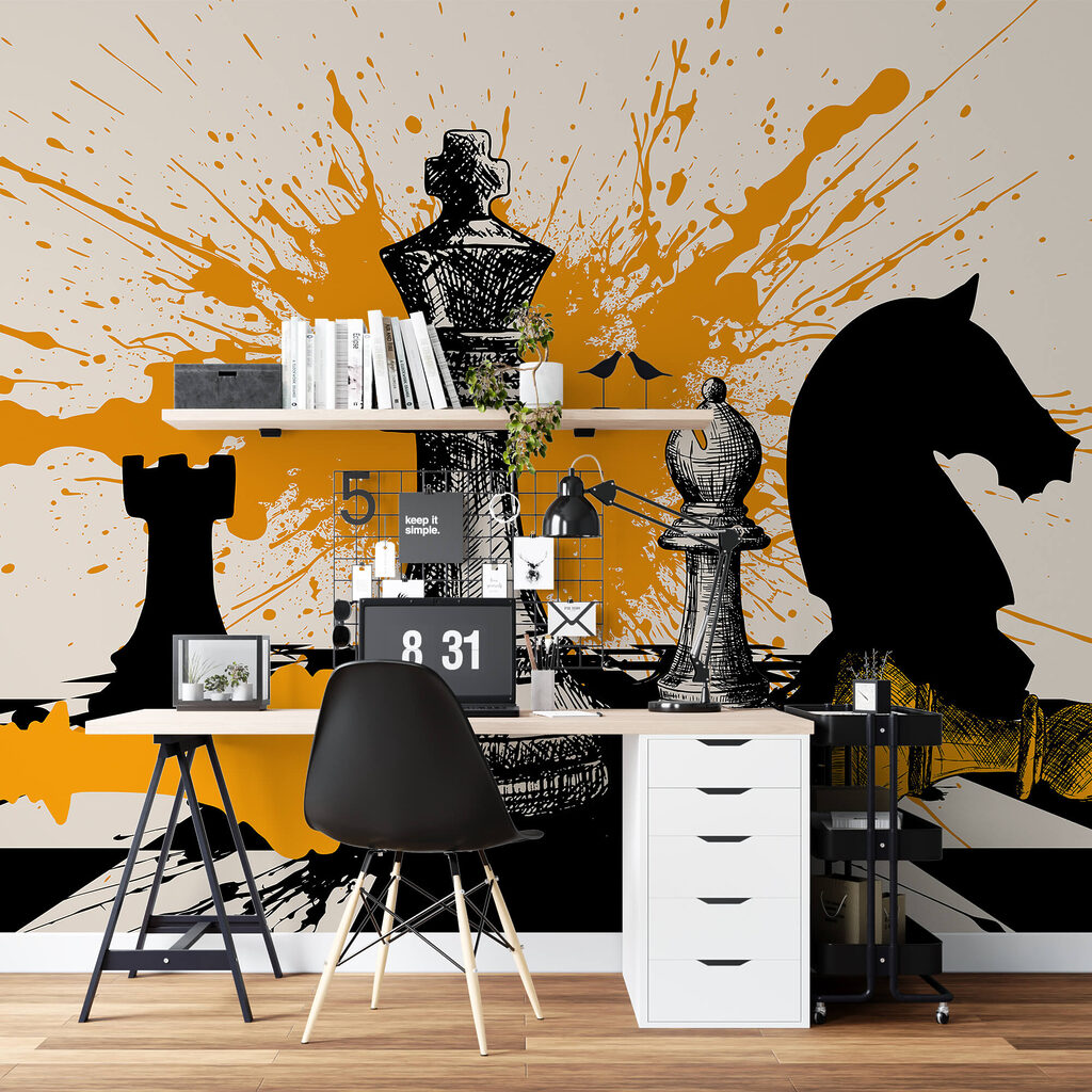 Чорно-білі шахові фігури