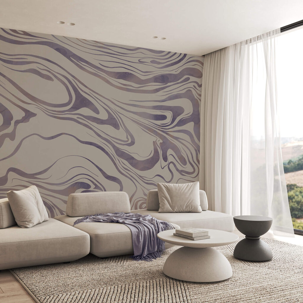 Абстрактні хвилі на м'якому тлі Абстрактні хвилі на м'якому тлі