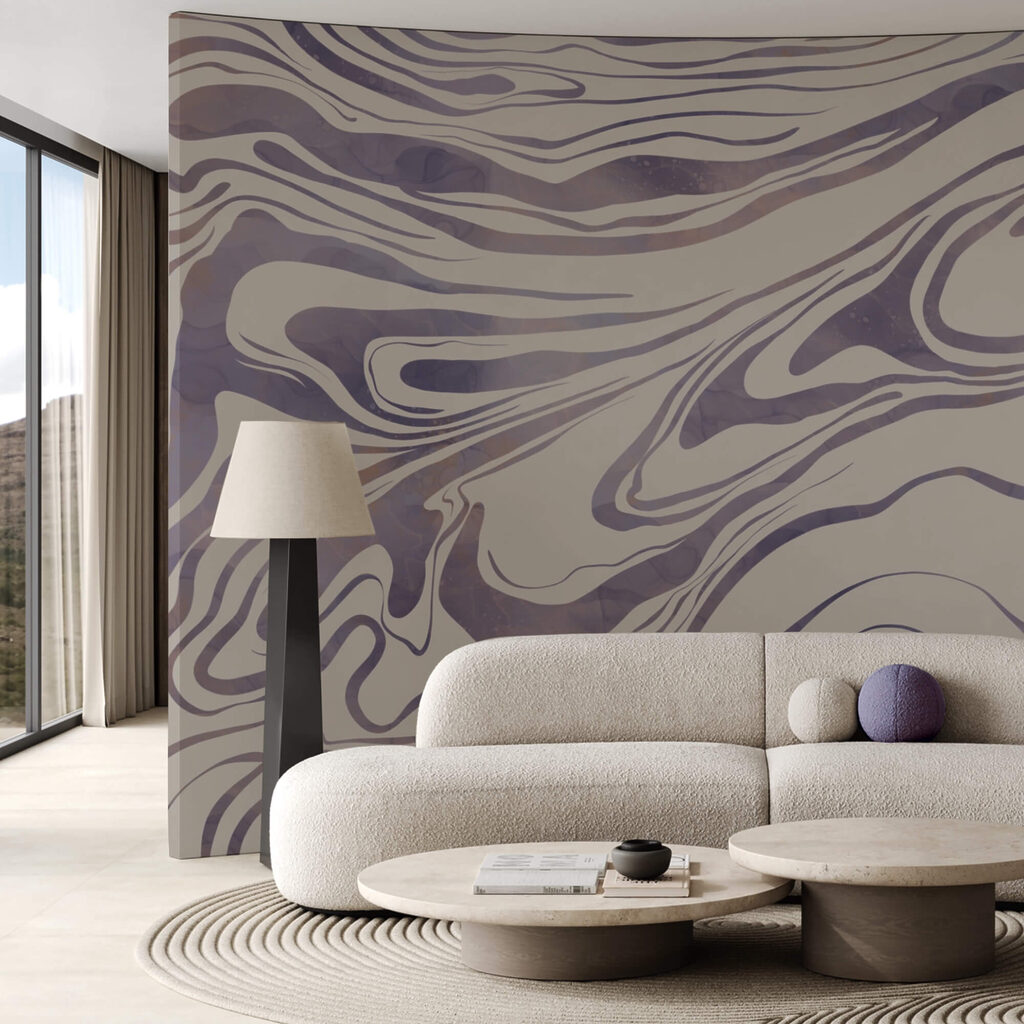 Абстрактні хвилі на м'якому тлі Абстрактні хвилі на м'якому тлі