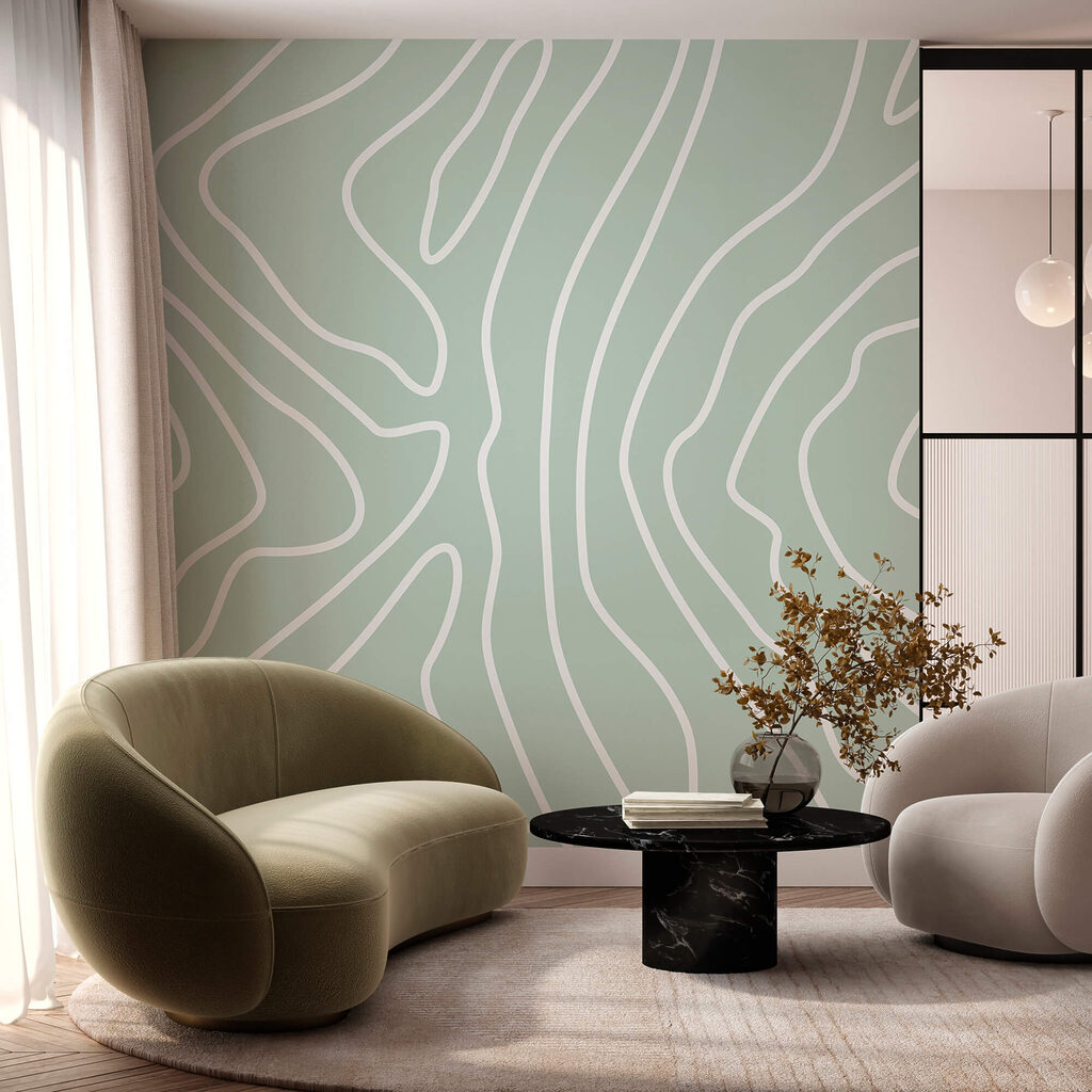 Білі лінії на світло-зеленому тлі Білі лінії на світло-зеленому тлі