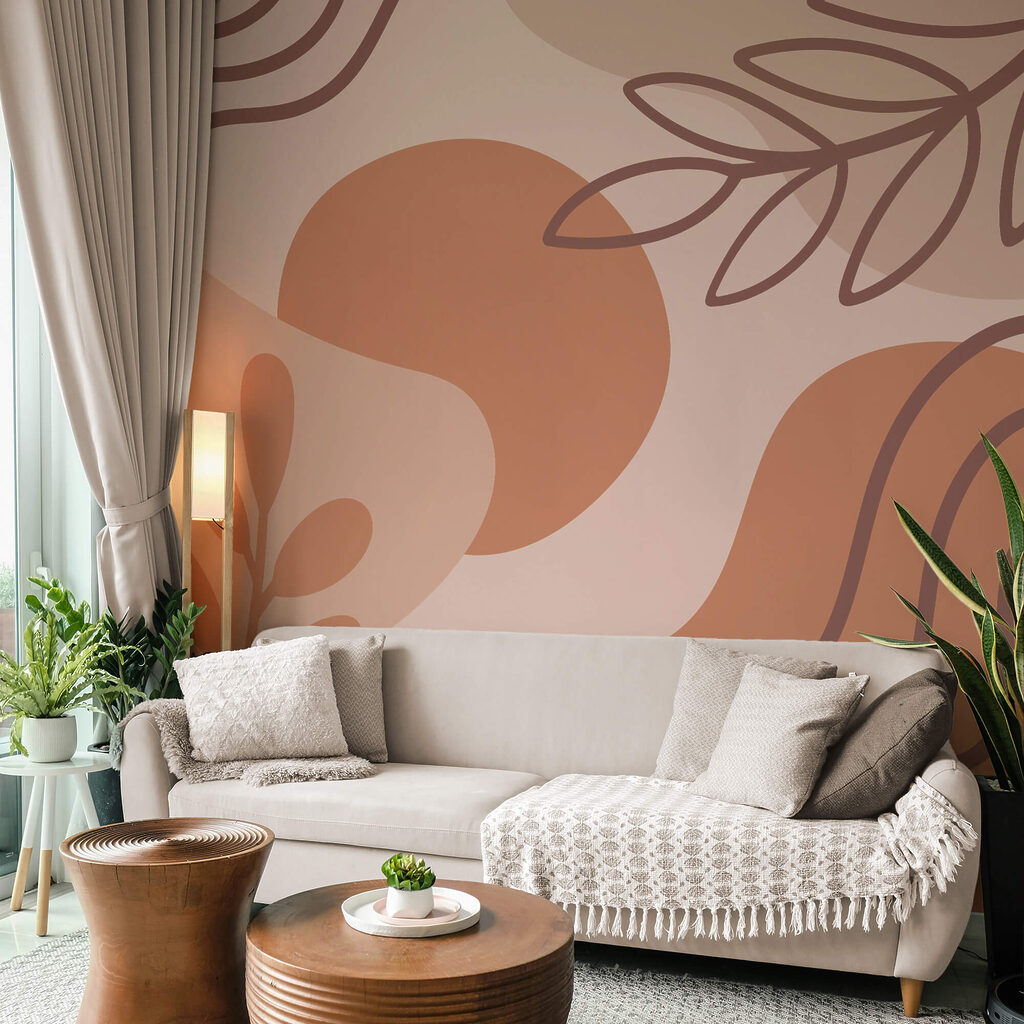 Абстрактні форми в земляних тонах