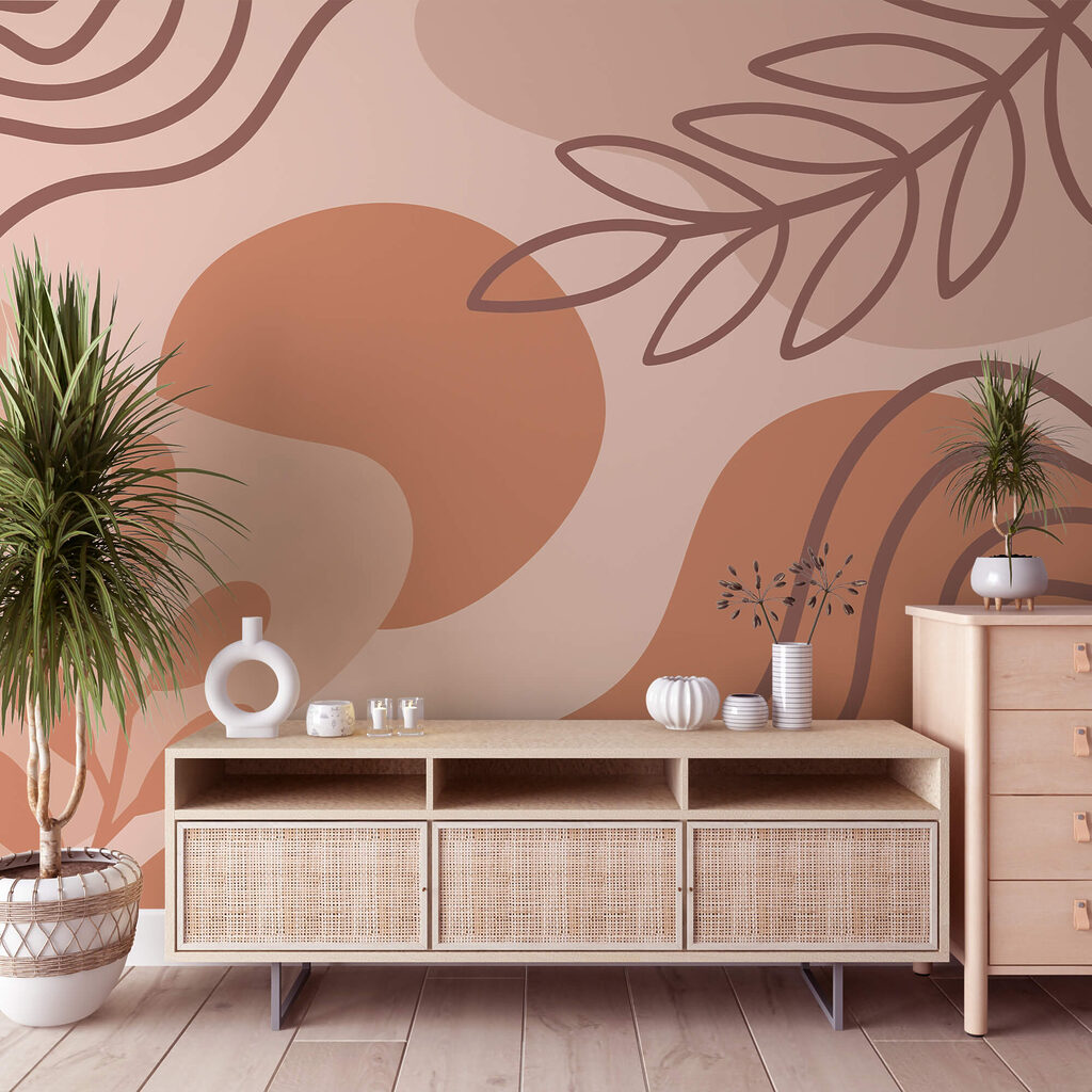 Абстрактні форми в земляних тонах