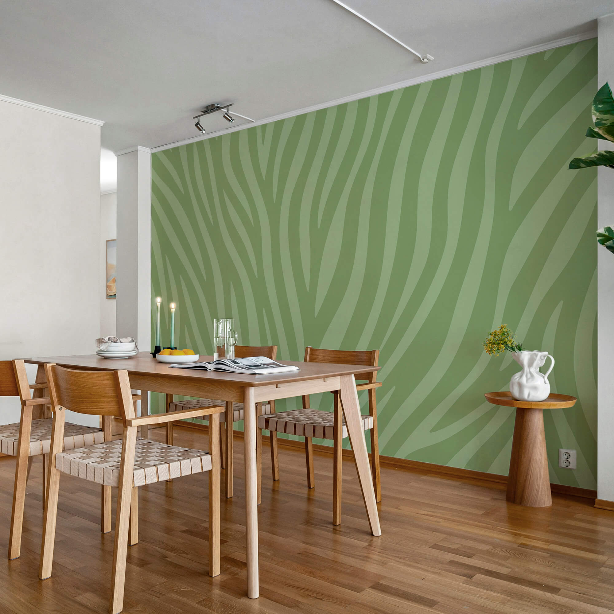 Зелено-білий принт "зебра Зелено-білий принт "зебра