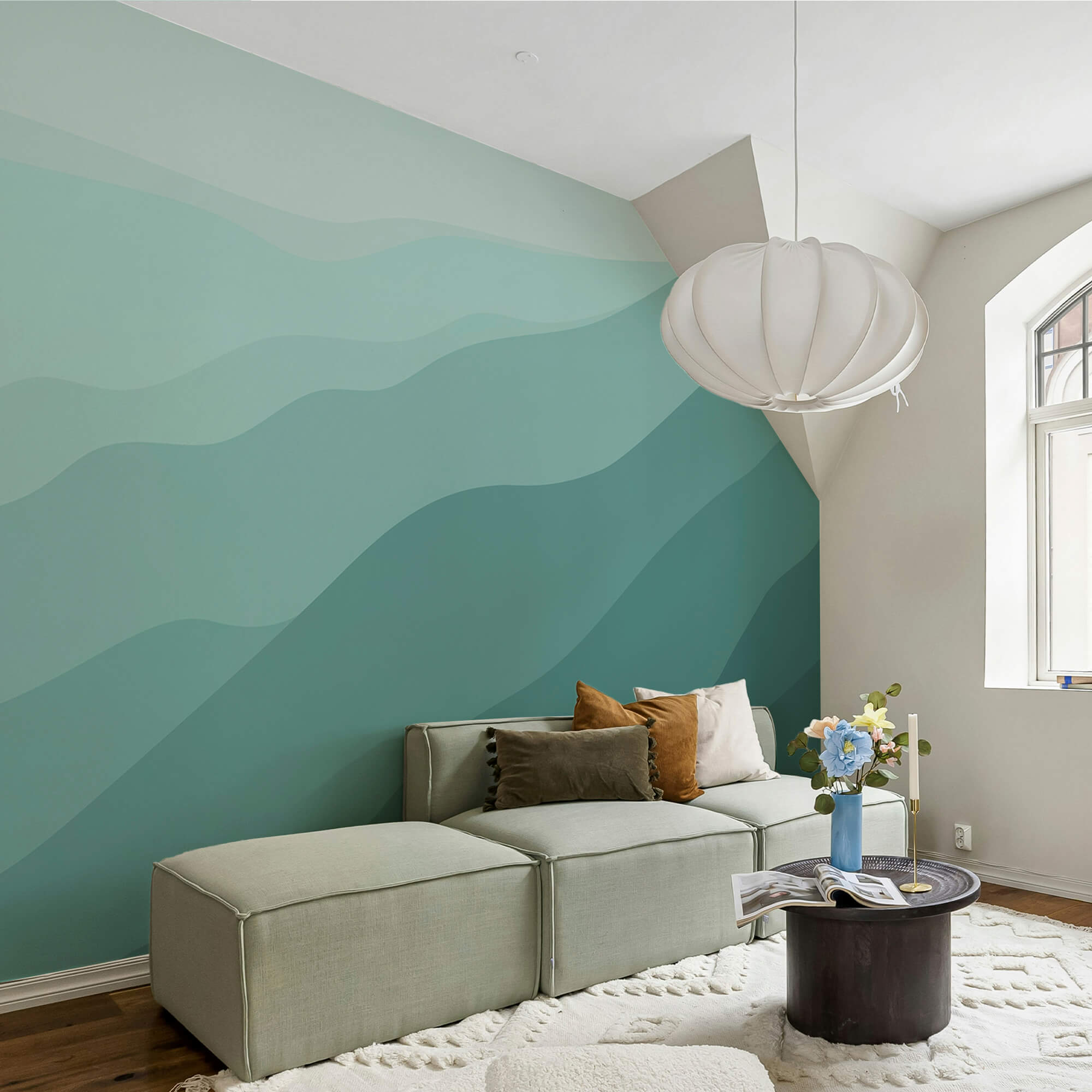 Зелені пагорби з блакитним небом Зелені пагорби з блакитним небом