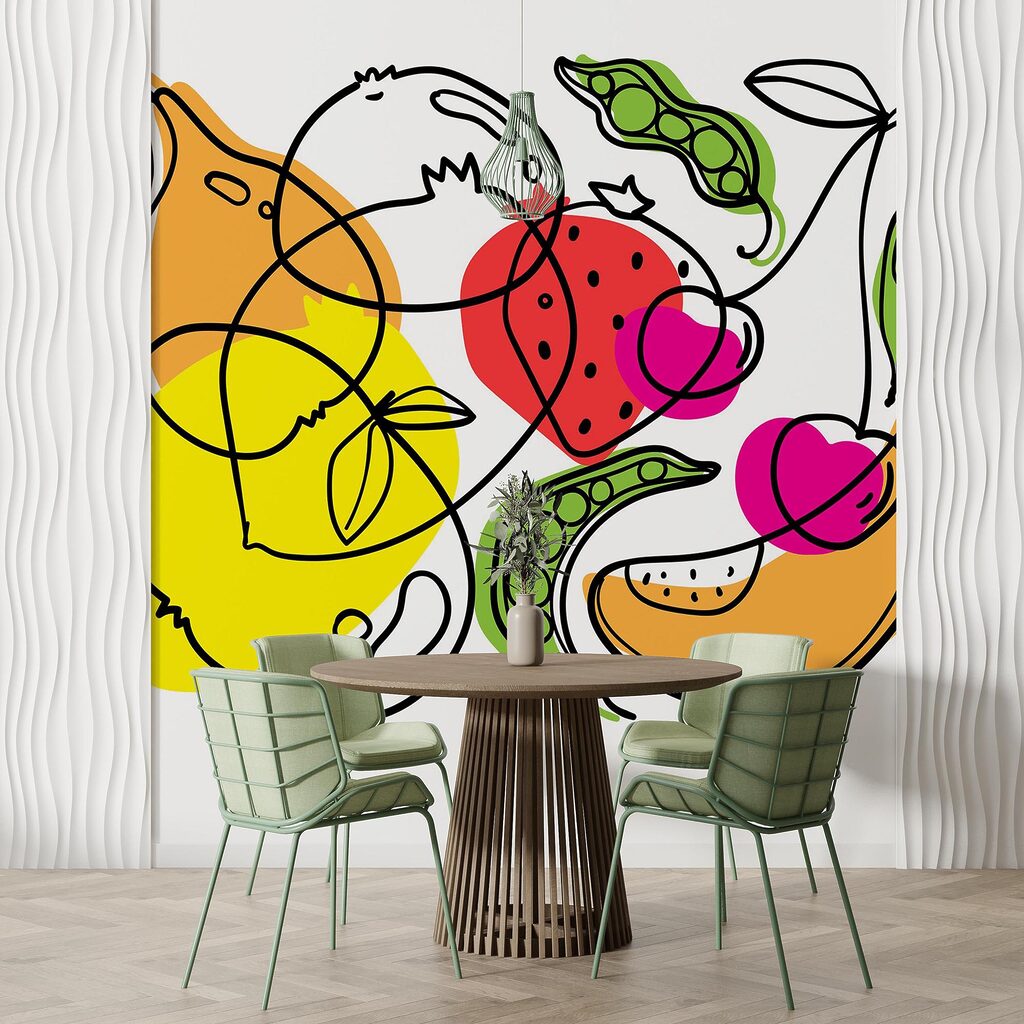 Малювання різних фруктів та овочів