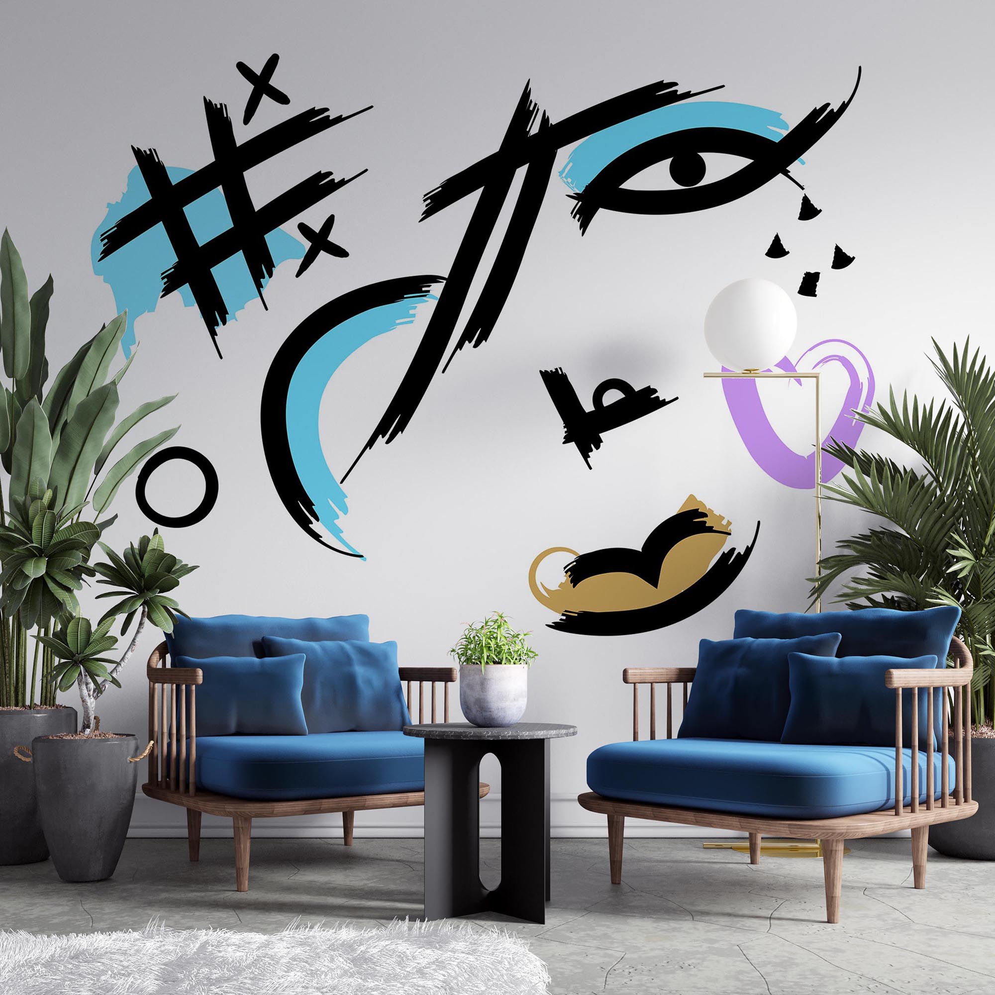 Художнє вираження в яскравих мазках