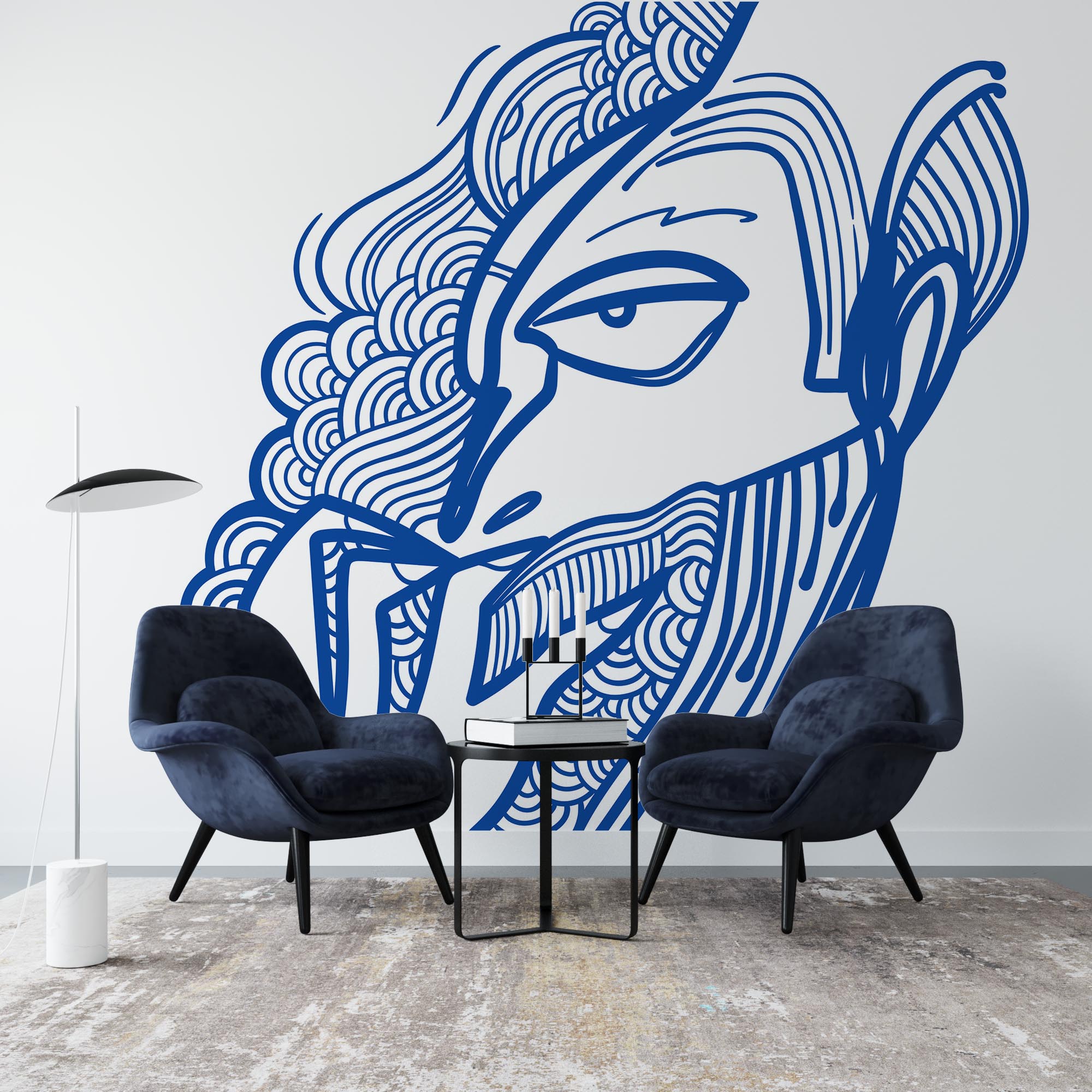 Малюнок людини з рукою, прикладеною до рота