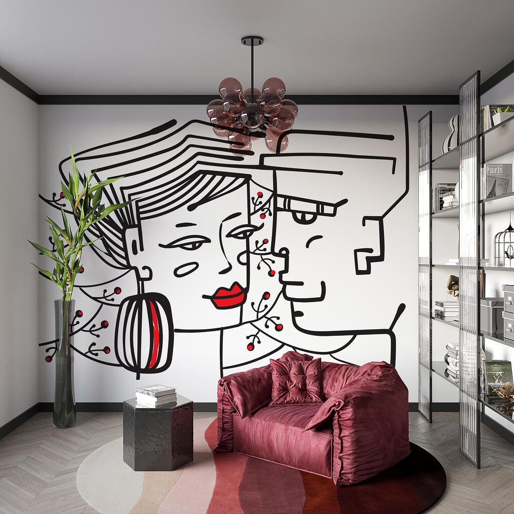 Малюнок чоловіка та жінки