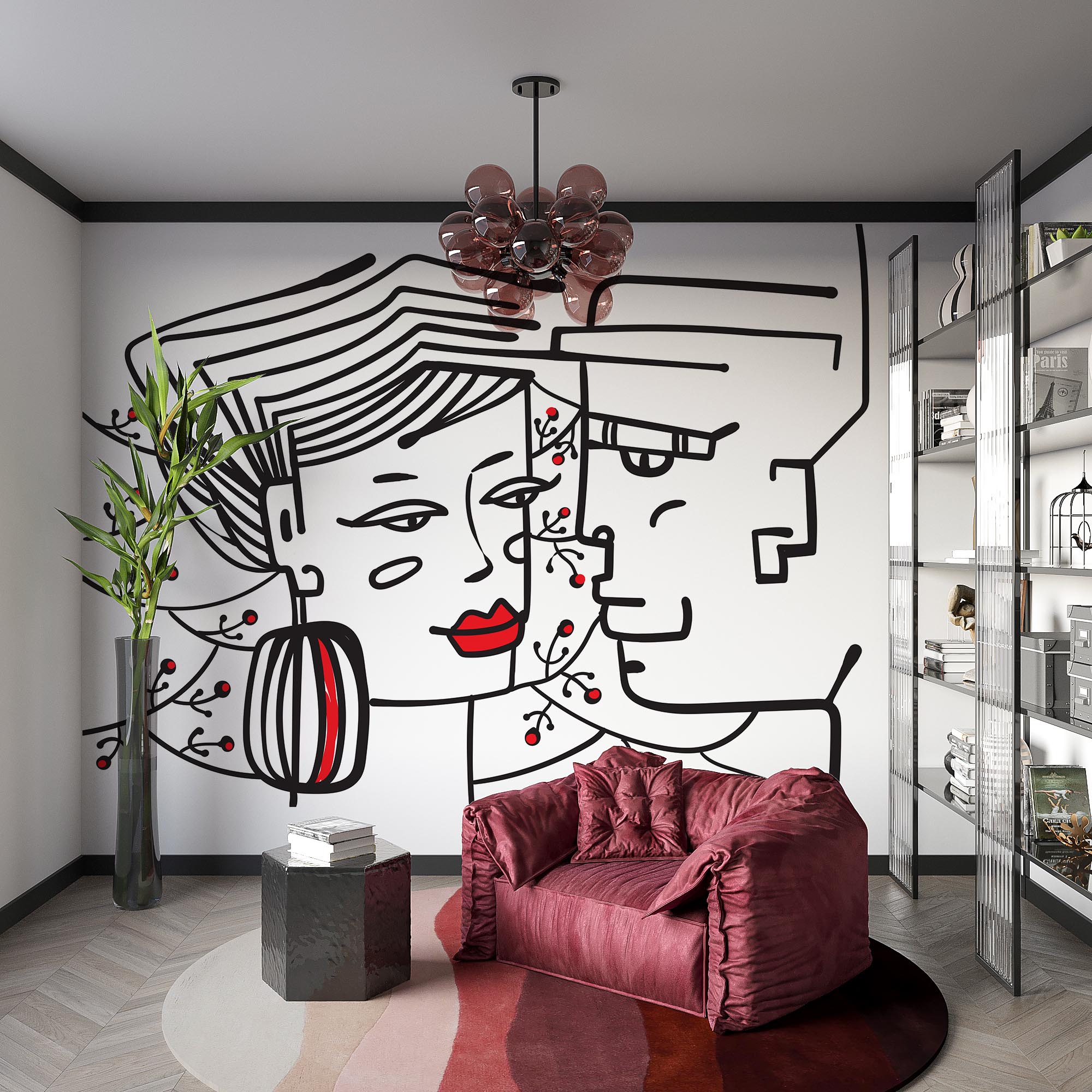 Малюнок чоловіка та жінки