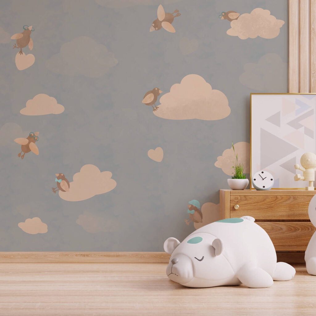 Візерунок птахів, що летять у небі Візерунок птахів, що летять у небі