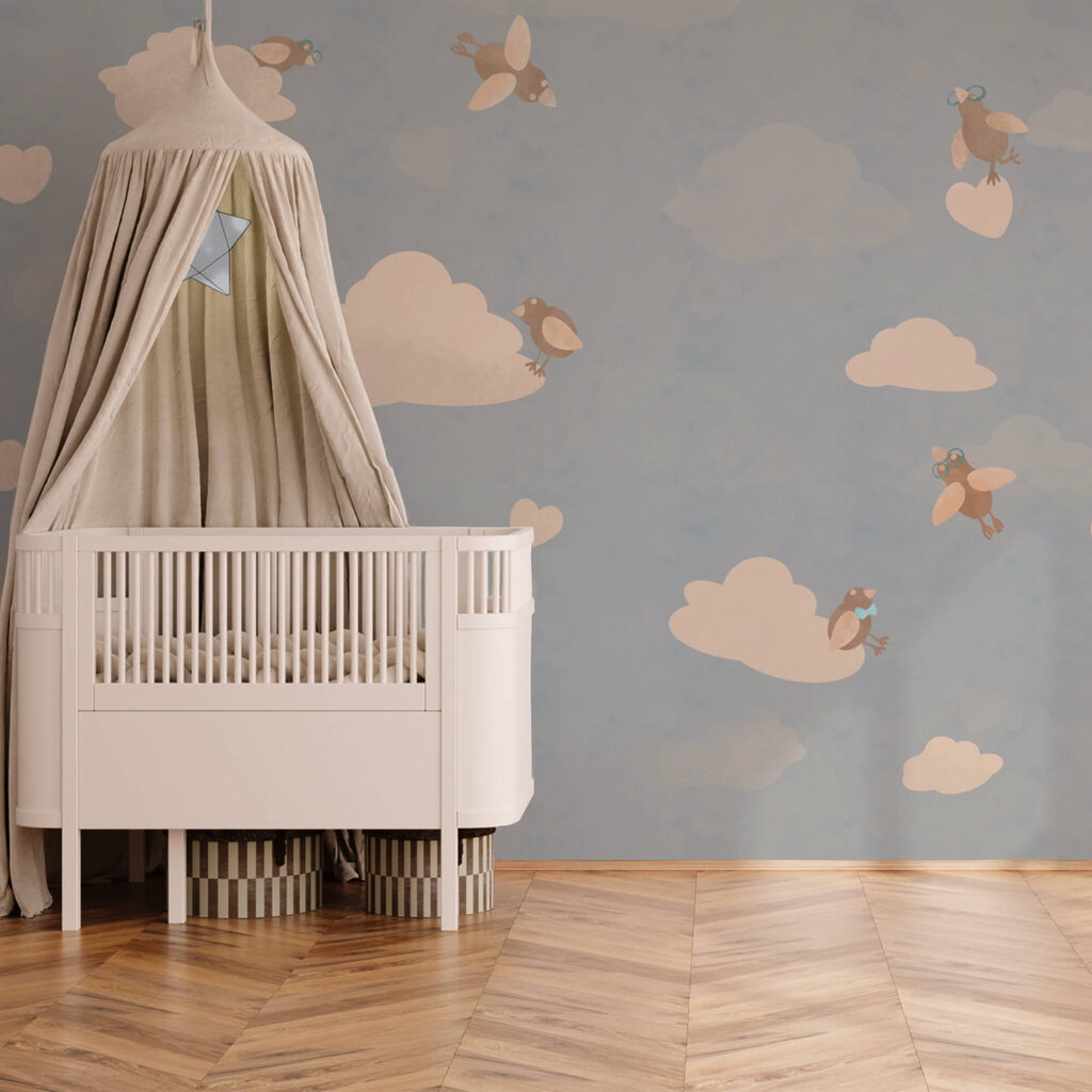 Візерунок птахів, що летять у небі Візерунок птахів, що летять у небі