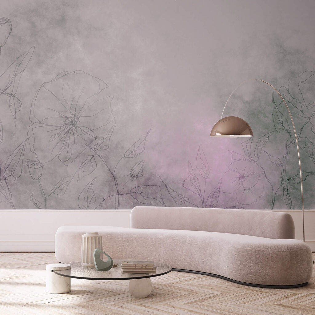 Малювання квітів на білій поверхні Малювання квітів на білій поверхні