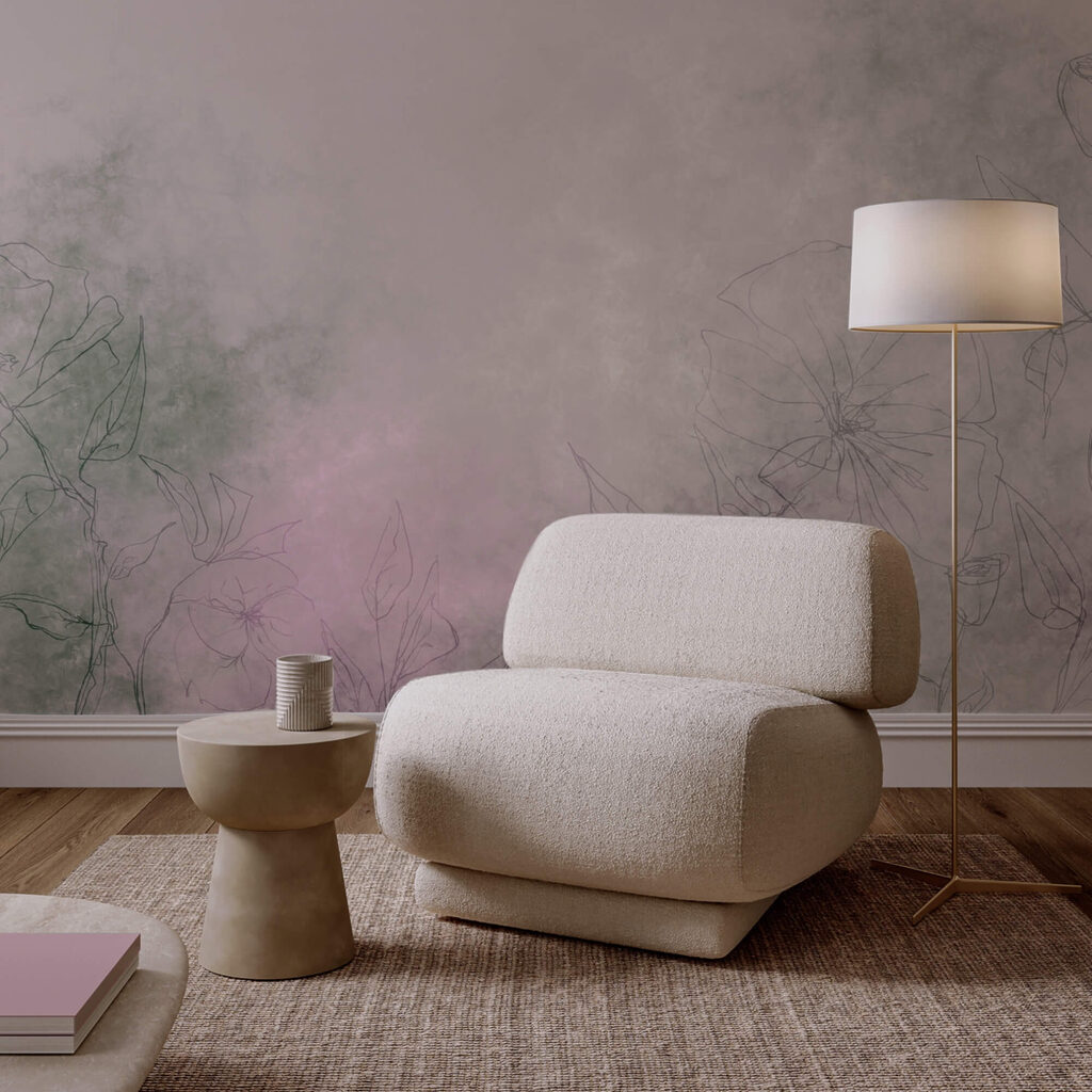 Малювання квітів на білій поверхні Малювання квітів на білій поверхні