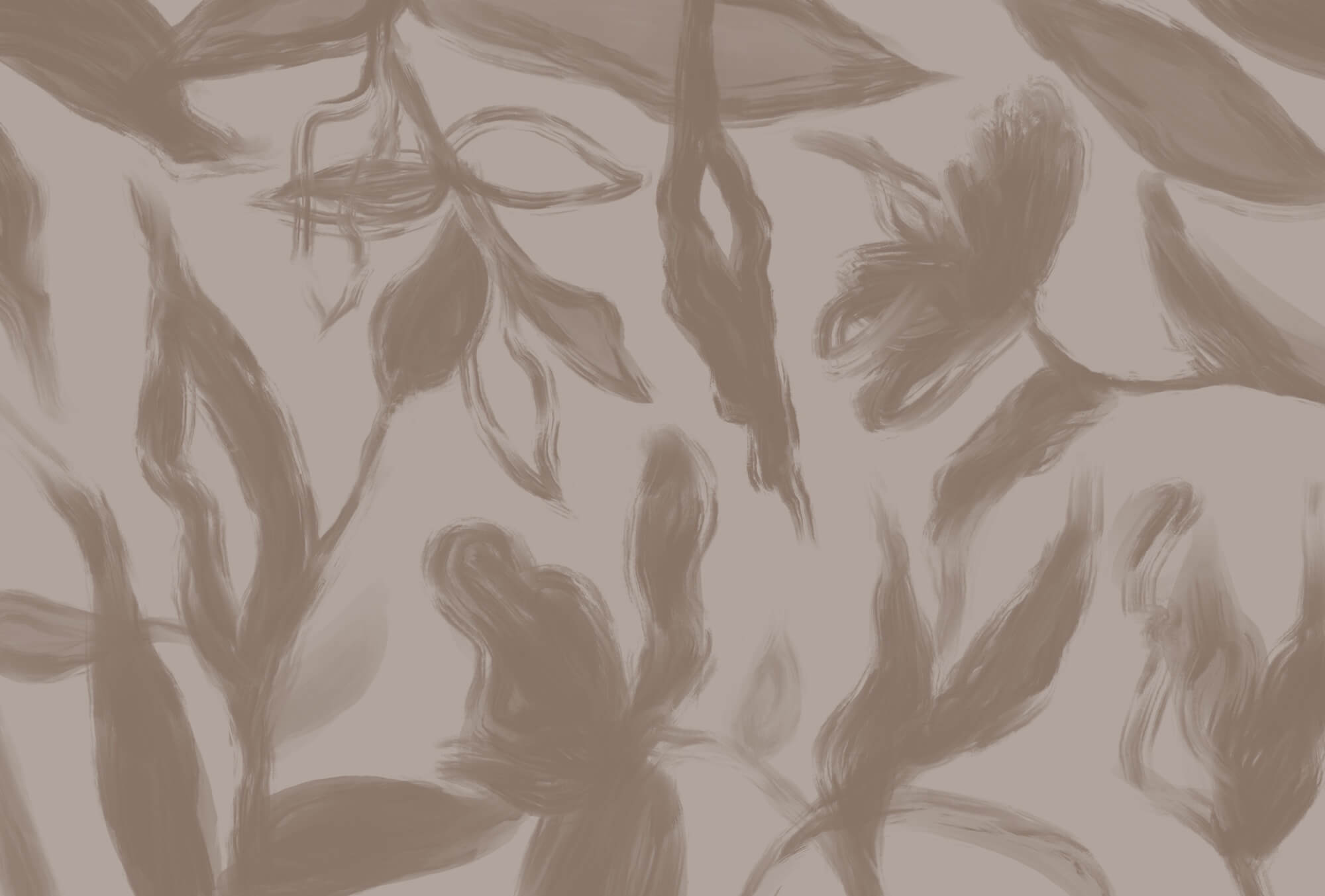 Elegant floral patterns in soft tones